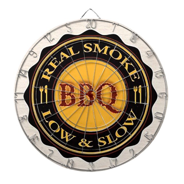 “Real Smoke BBQ” Dart Board (Front)