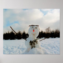 Real snowman photo  