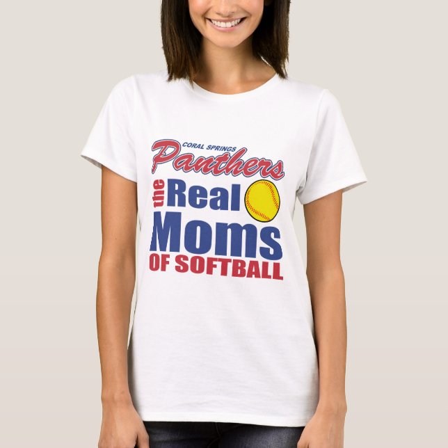 Real Softball Mum T-Shirt (Front)