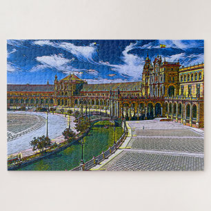 Real Spain- Plaza De Espana Jigsaw Puzzle