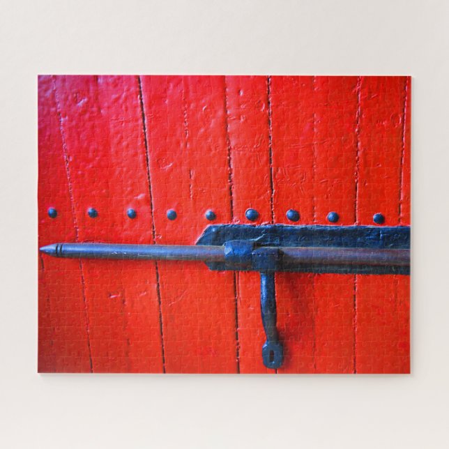 Real Spain- Red Bullring Gate Jigsaw Puzzle (Horizontal)