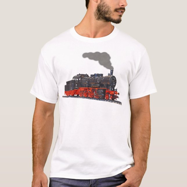 Real Steam Train Tshirt I Locomotive (Front)