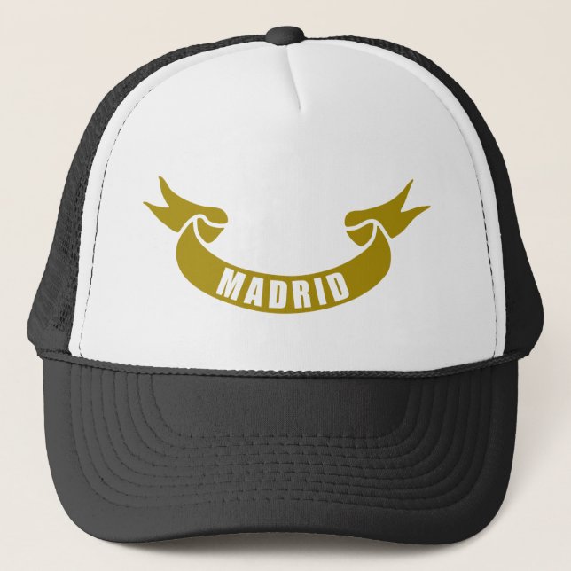 real-tape-Madrid Trucker Hat (Front)