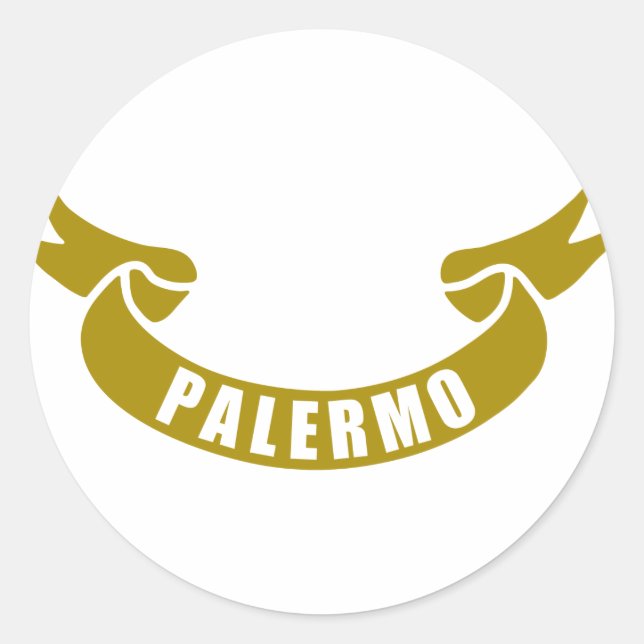 real-tape-Palermo Classic Round Sticker (Front)