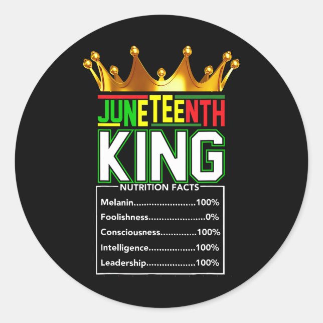 Real Thing Juneteenth  Classic Round Sticker (Front)