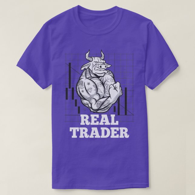 Real Trader Bull T-Shirt (Design Front)