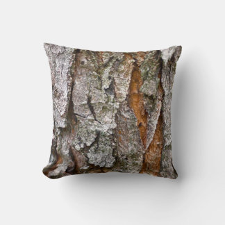 Real Tree Bark Texture Cushion
