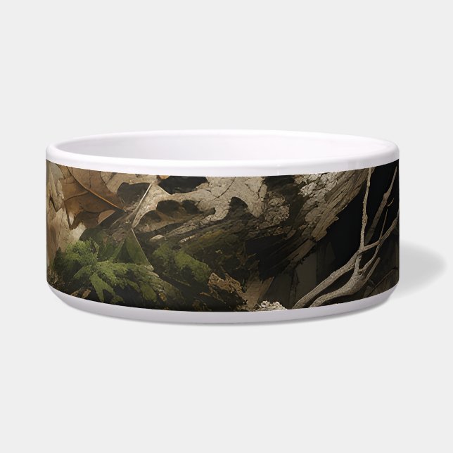Real Tree Camouflage Dog Bowl 🐾 for your pup! (Front)