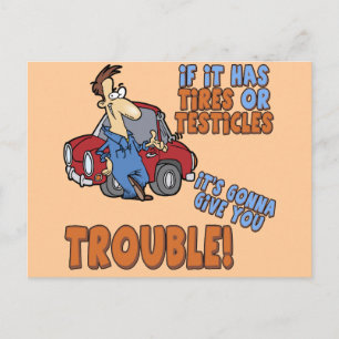 Real Trouble T-shirts and Gifts For Her Postcard