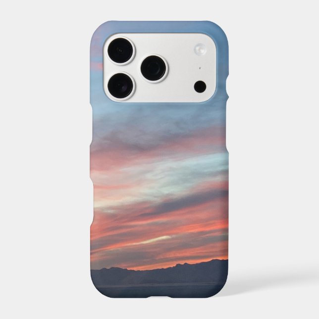 Real Vegas Sunset With Mountains iPhone case (Back)