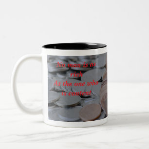 Real Wealth Two-Tone Coffee Mug
