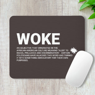 Real Woke Definition Mouse Mat