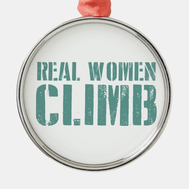 Real Women Climb Metal Tree Decoration (Front)