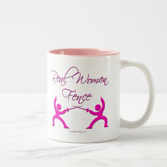 Real Women Fence Two-Tone Coffee Mug (Right)