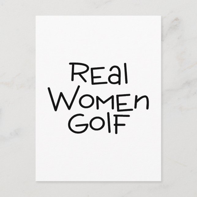 Real Women Golf Postcard (Front)