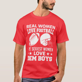 Real Women Love Footballhe Seiest Women Love retro T-Shirt