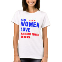 Real women love Manchester Terrier dog