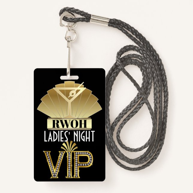 Real Women of ... Lanyard Badge ID Badge (Front with Lanyard)