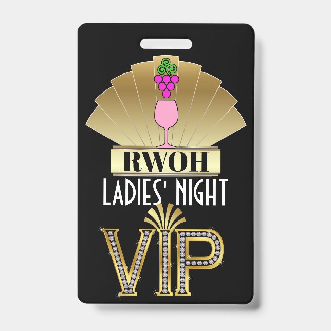 Real Women of ... Lanyard Badge ID Badge (Front)