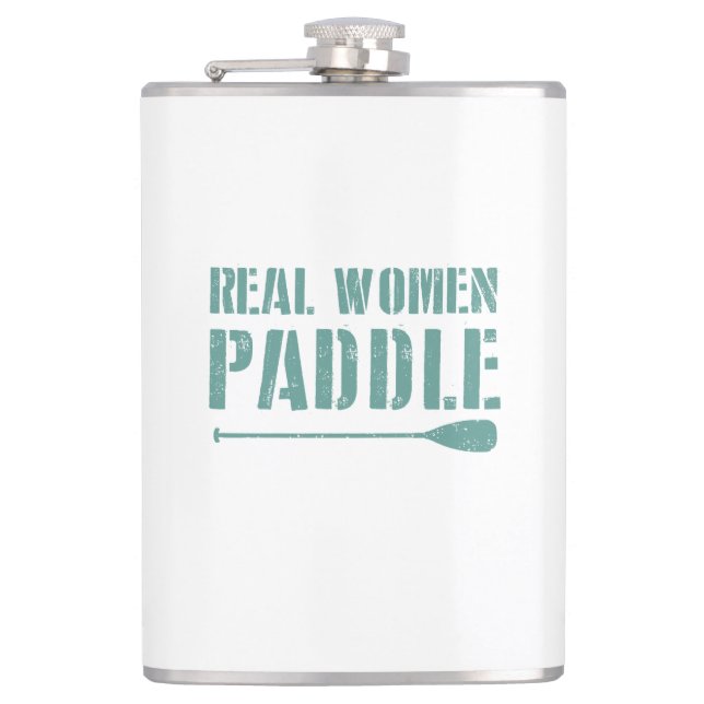 Real Women Paddle Hip Flask (Front)