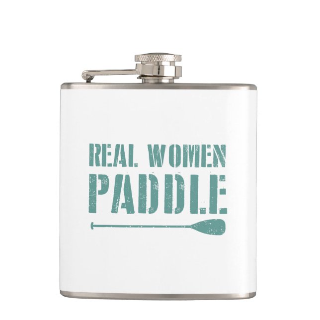 Real Women Paddle Hip Flask (Front)