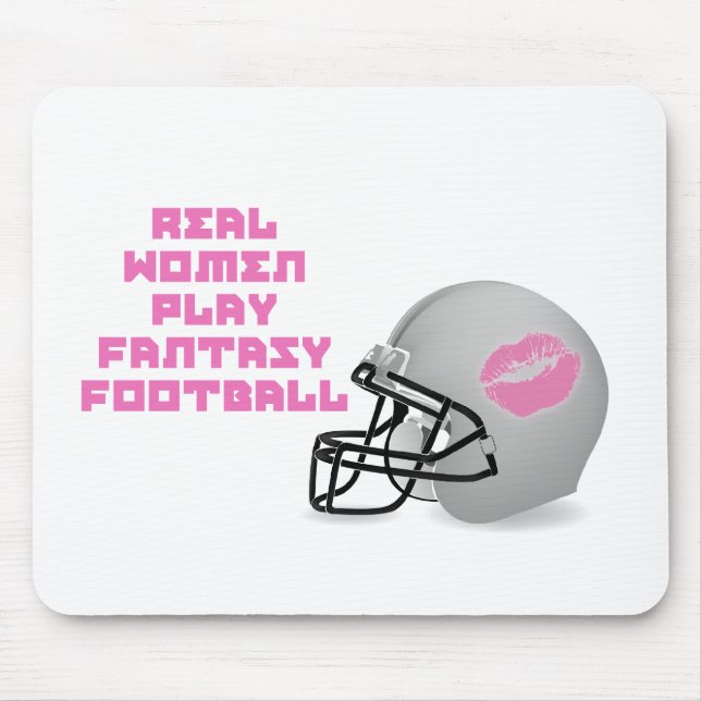 Real Women Play Fantasy Football Mouse Mat (Front)