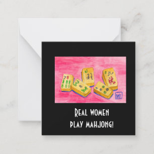 Real Women Play Mahjong Card
