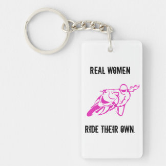 Real Women Ride keychain