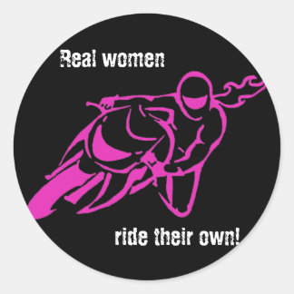 Real women ride sticker