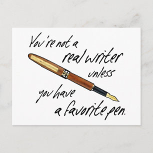 Real Writer Postcard
