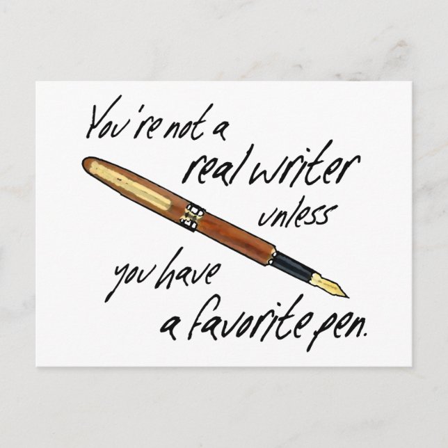 Real Writer Postcard (Front)