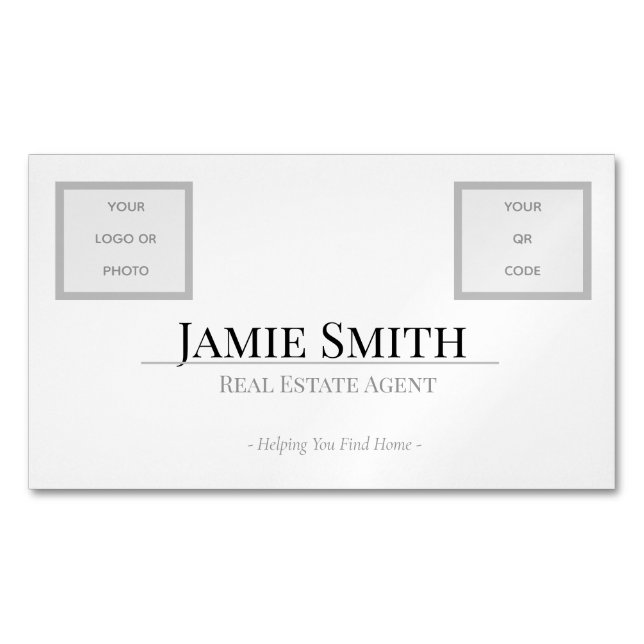 Realestate Agent Templates Magnetic Business Card (Front)