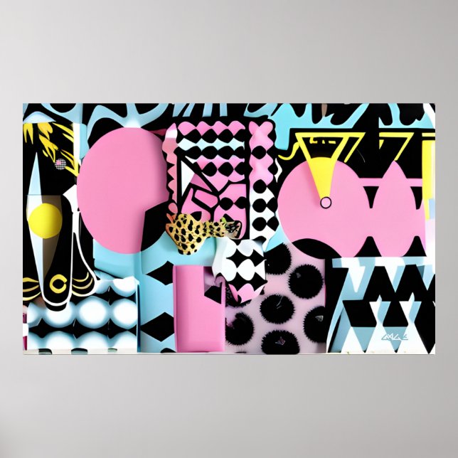 Realigned in Memphis Design Poster (Front)