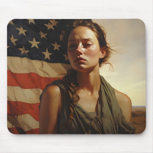 Realism American Girl Mouse Mat (Front)