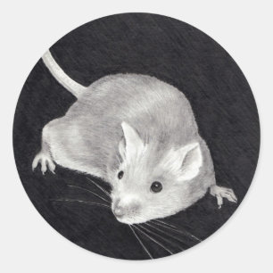 REALISM DRAWING OF MOUSE: STICKERS