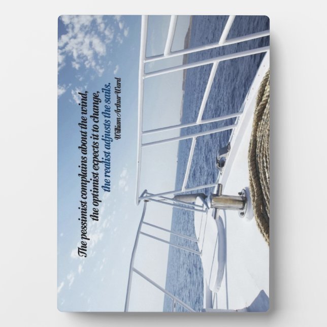 Realist Inspirational Photo Plaque (Front)