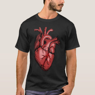 Realistic Anatomical Heart Image T-Shirt