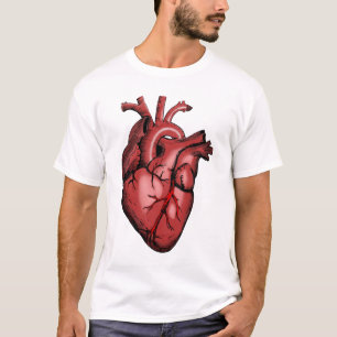Realistic Anatomical Heart Image T-Shirt
