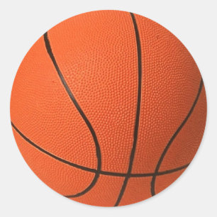 Realistic and cool Basketball Classic Round Sticker