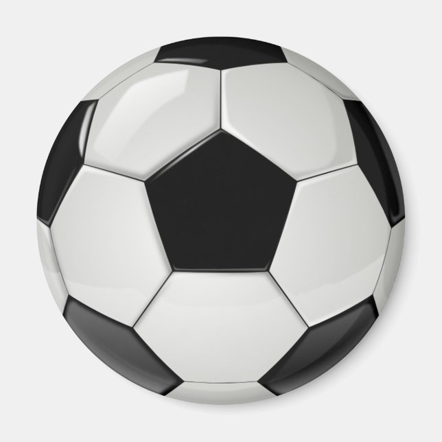 Realistic and cool Soccer Ball Magnet (Front)