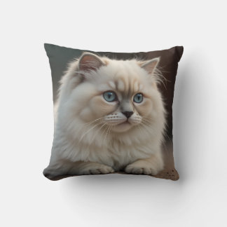 Realistic and cute cat cushion