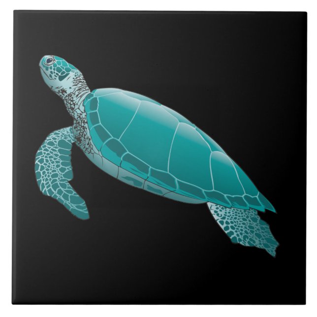 Realistic animated Sea Turtle Tile (Front)