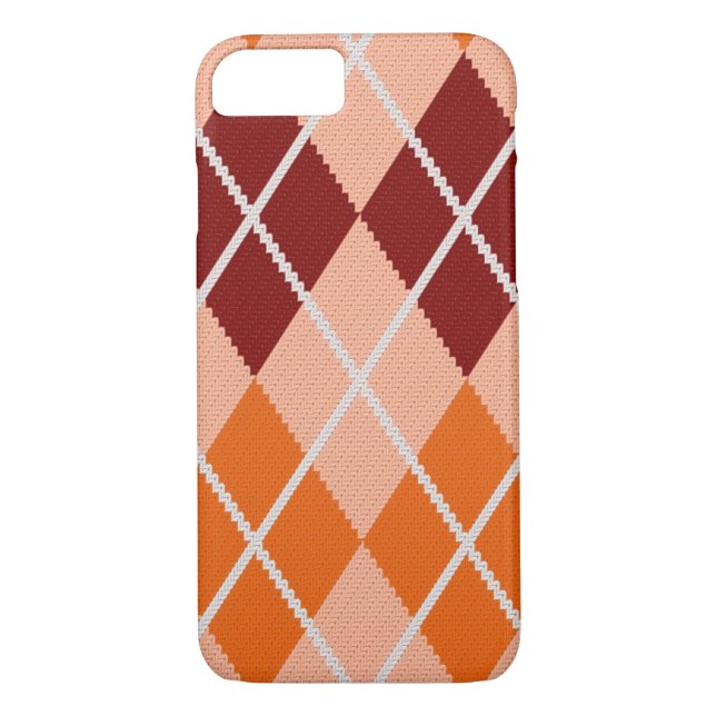 Realistic Argyle Cloth Case-Mate iPhone Case (Back)