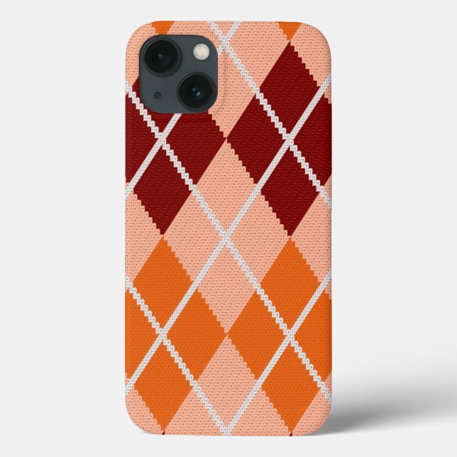 Realistic Argyle Cloth Case-Mate iPhone Case (Back)
