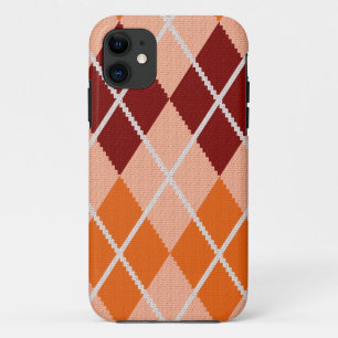 Realistic Argyle Cloth iPhone 11 Case
