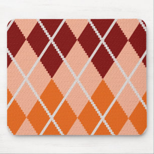 Realistic Argyle Cloth Mouse Mat