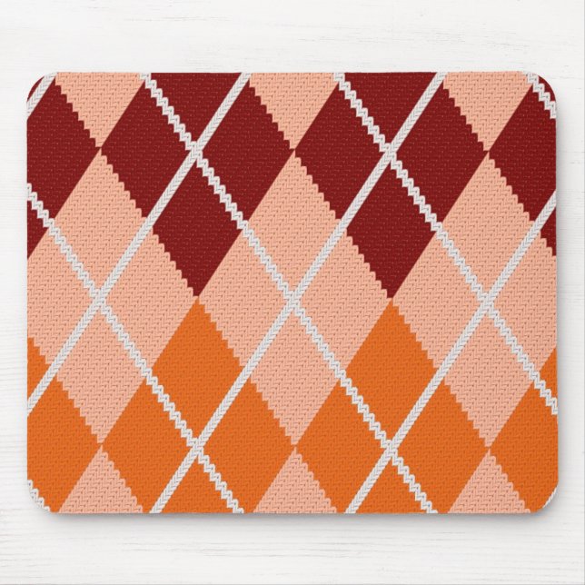 Realistic Argyle Cloth Mouse Mat (Front)