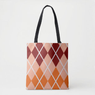 Realistic Argyle Cloth Tote Bag