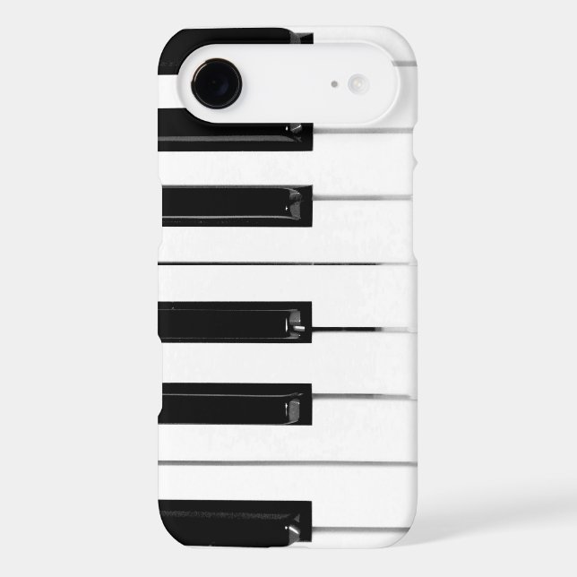 Realistic Black White Piano Keyboard Keys (Back)