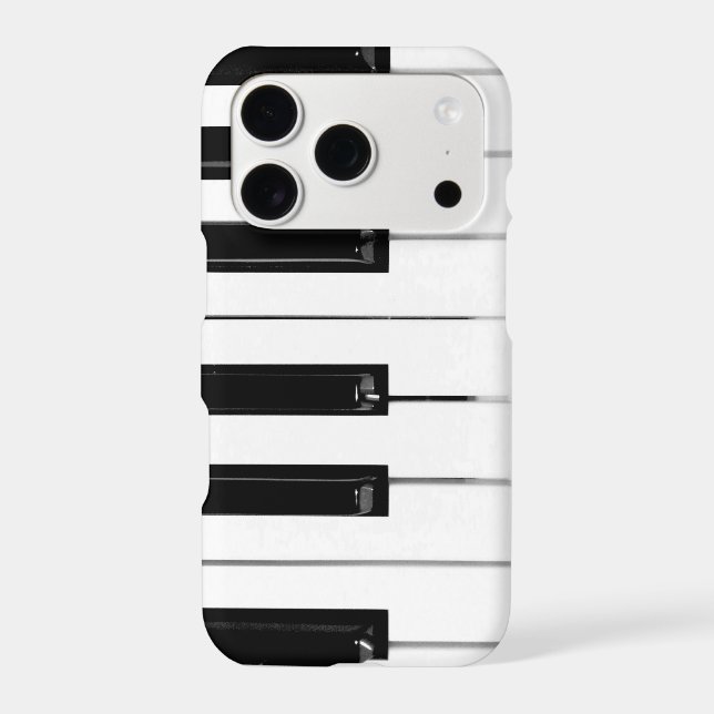 Realistic Black White Piano Keyboard Keys (Back)
